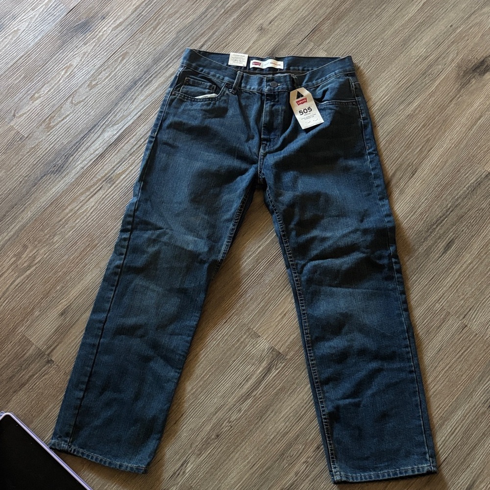 Levi's Dark Blue Straight Jeans for Men
